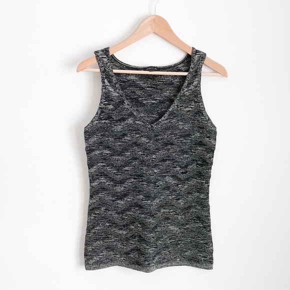 Le château chevron black metallic tank top - Picture 2 of 7